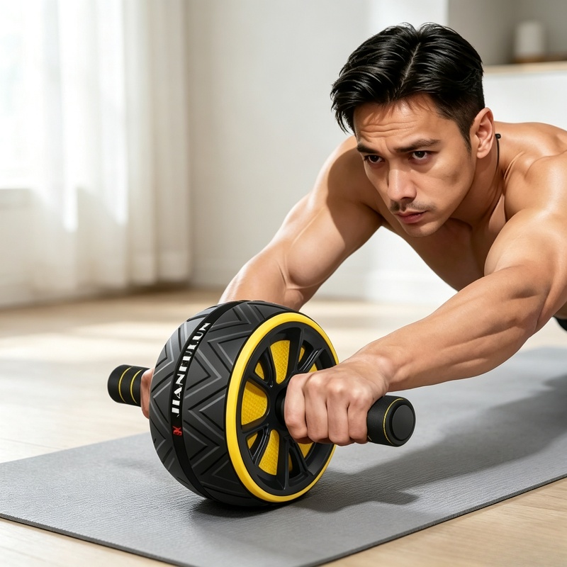 Home Gym Essentials - Roda Abdominal com Empunhadura Antiderrapante, Treinador