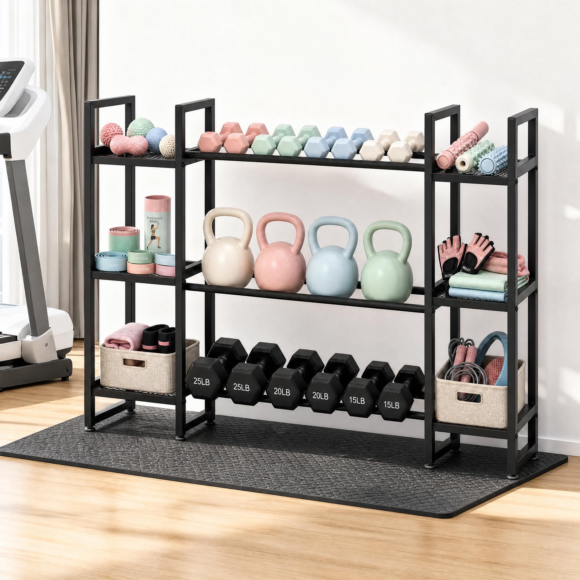 Suporte para Halteres de 3 Nív - All In One Gym Home Equipment avaliação e preço